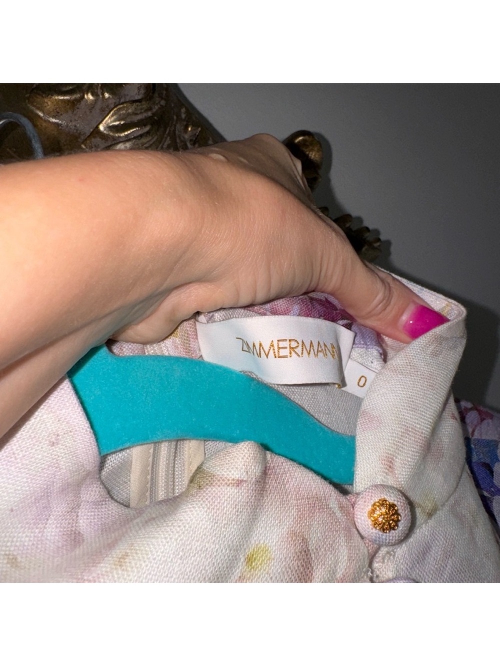 Zimmermann illuminati Floral Pastel Dress Size 0 - Picture 4 of 6